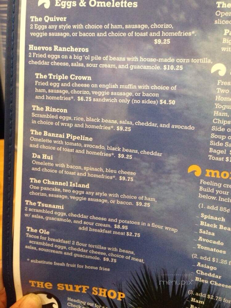 The Spot - Burlington, VT menu_pic