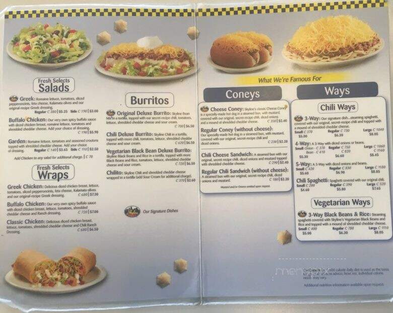 Skyline Chili - Naples, FL menu_pic