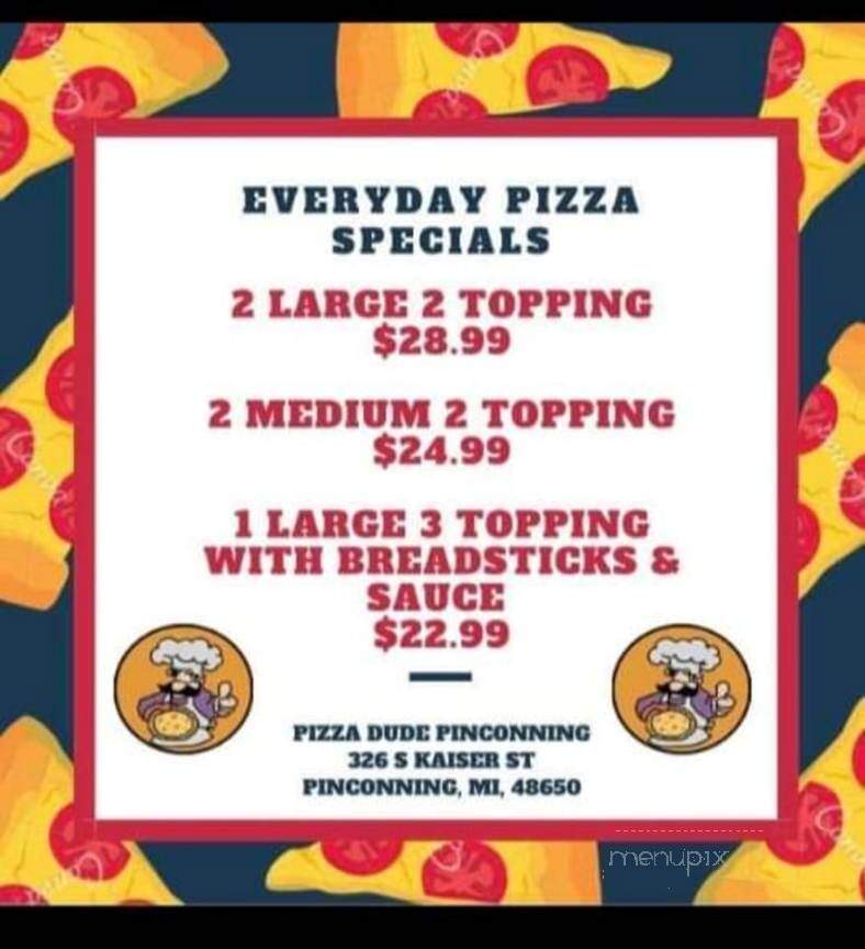 Pizza Dude - Pinconning, MI menu_pic