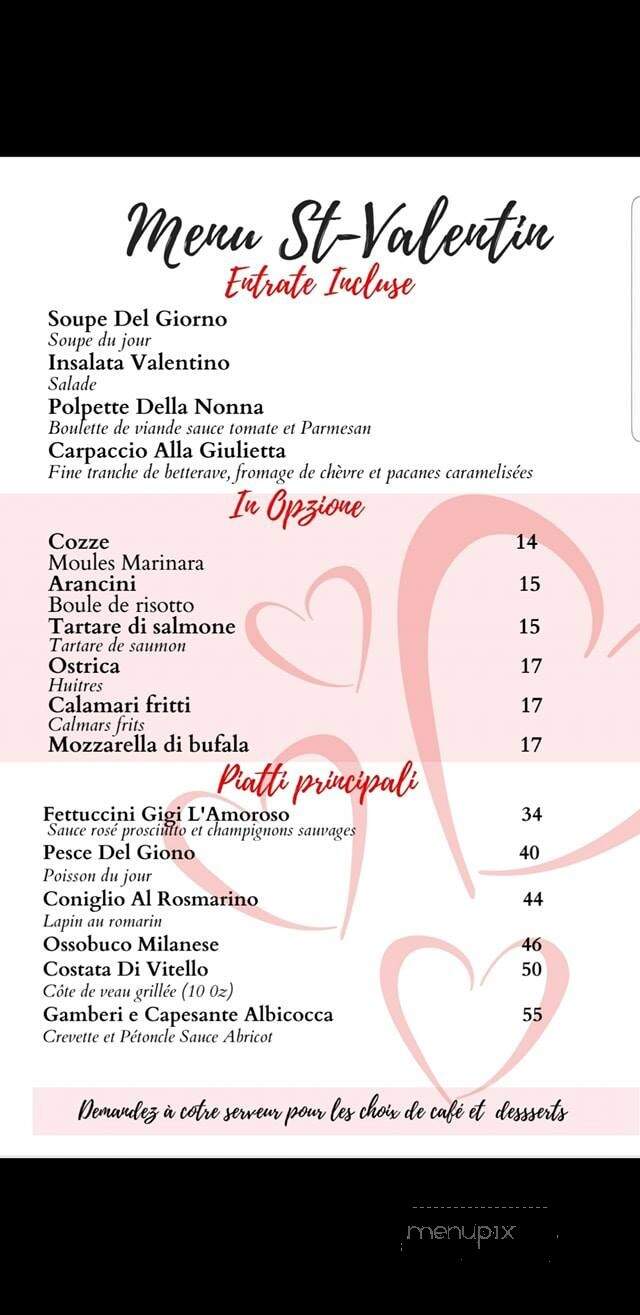 Restaurant Terracina - Laval, QC menu_pic