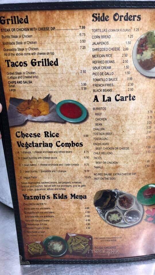 Sol De Mexico - Carlinville, IL menu_pic