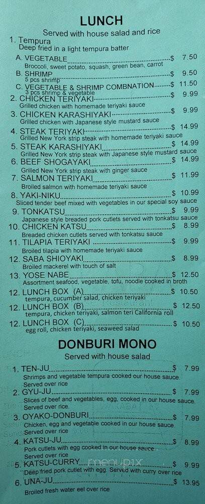 Wakaba - Deerfield, IL menu_pic