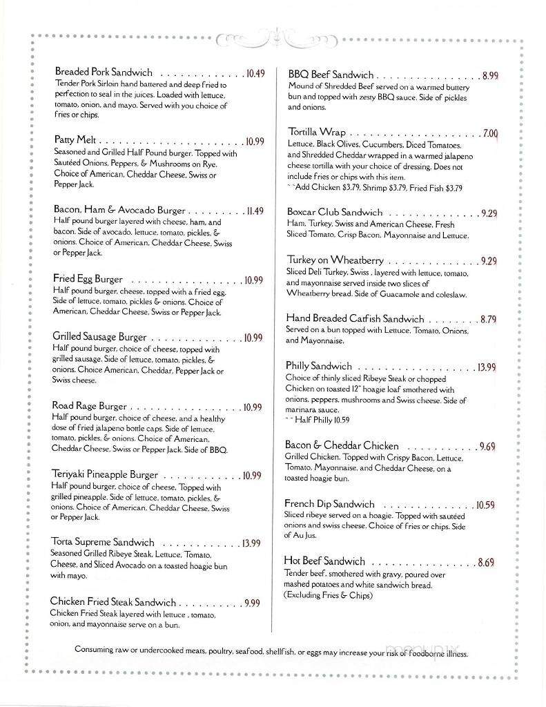 Central Station Club & Grill - Dodge City, KS menu_pic