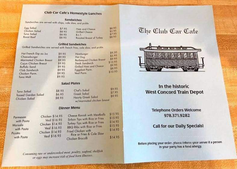 Club Car Cafe - Concord, MA
