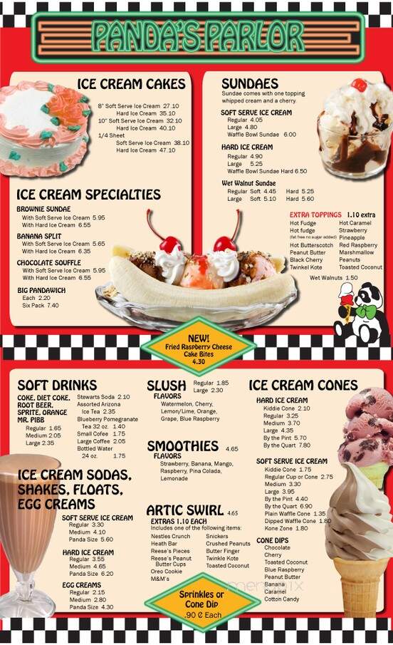 Pandas Parlor - Liberty, NY menu_pic