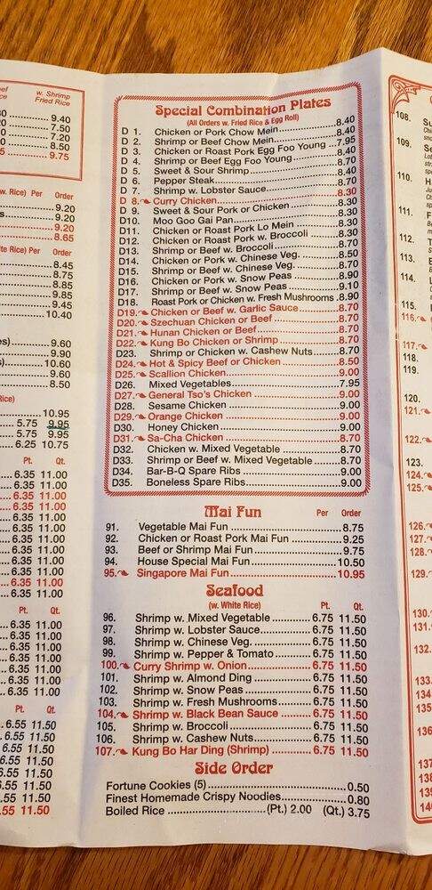 China King - Canton, NC menu_pic