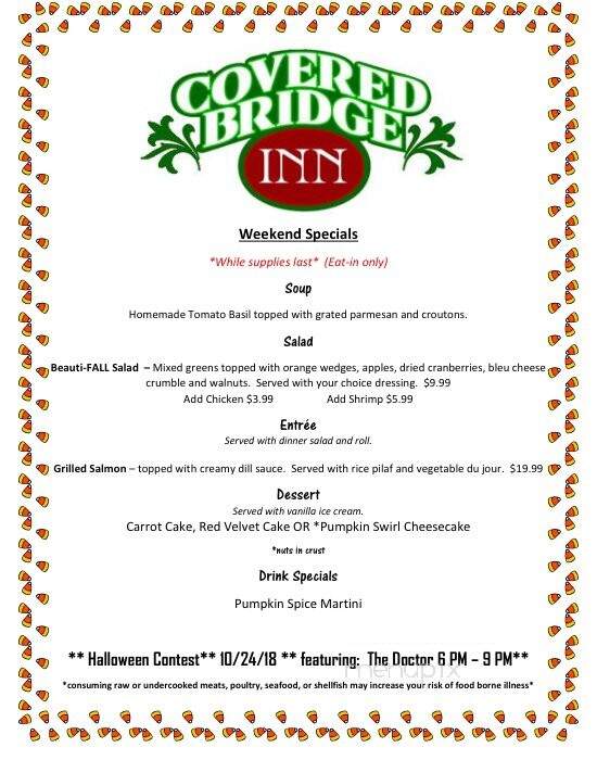 Covered Bridge Inn - Palmerton, PA menu_pic
