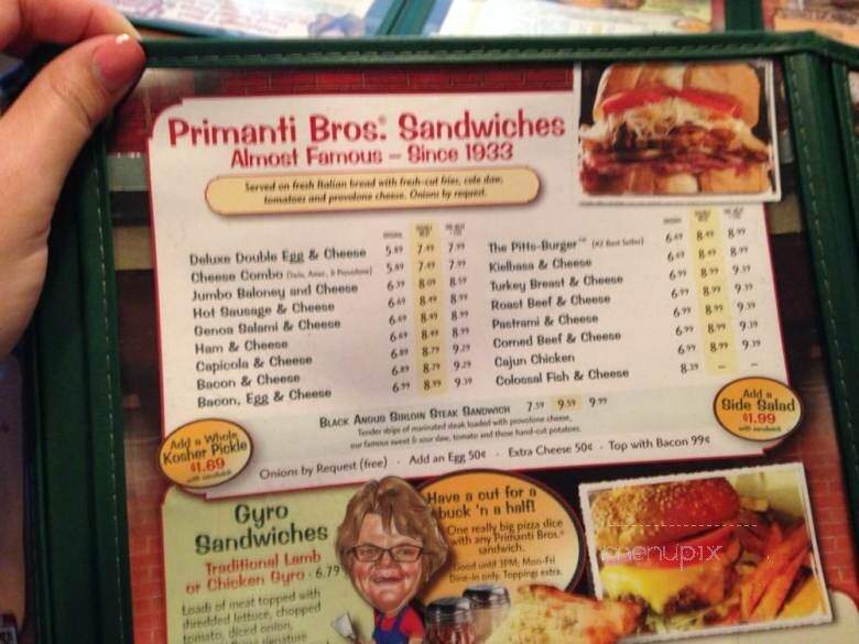 Primanti Bros Pleasant Hill - Pleasant Hills, PA menu_pic