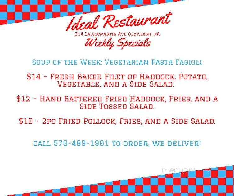 Regal Room - Olyphant, PA menu_pic