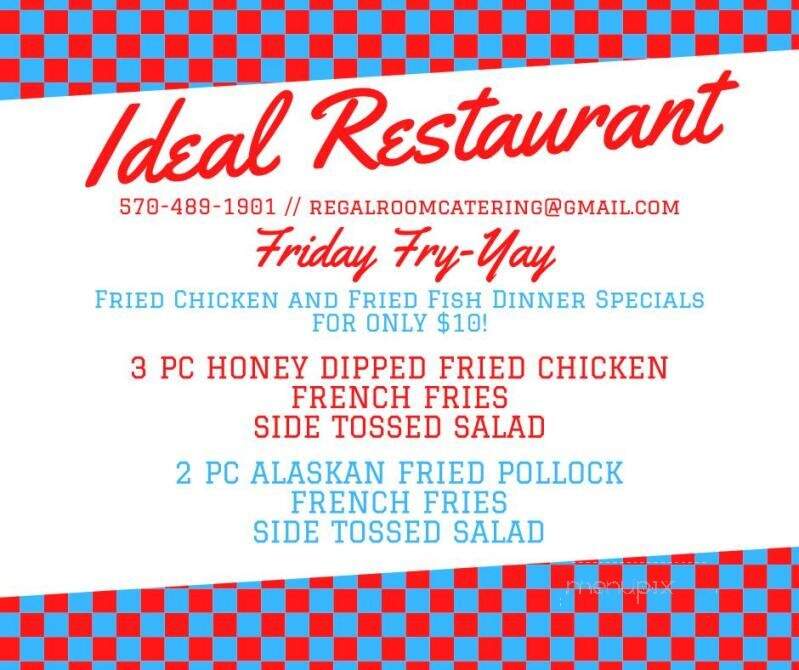 Regal Room - Olyphant, PA menu_pic