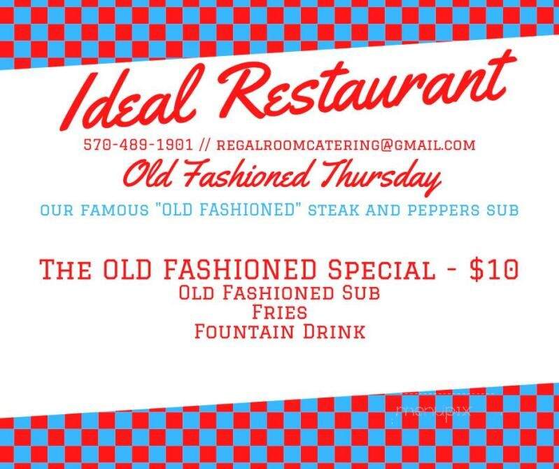 Regal Room - Olyphant, PA menu_pic