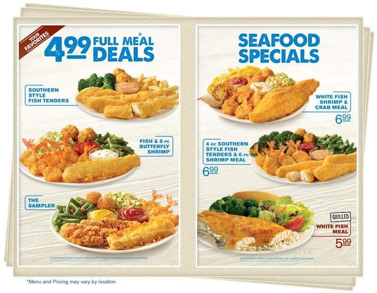 Captain D's Seafood - McMinnville, TN menu_pic