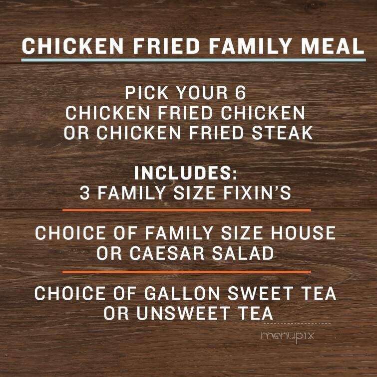 Cotton Patch Cafe - Burleson, TX menu_pic