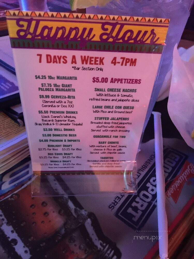 La Palapa Mexican Restaurant - Austin, TX menu_pic