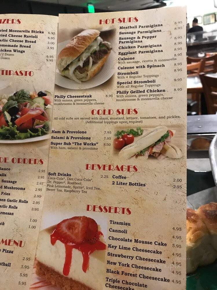 Nick's Pizza Pasta - Lewisville, TX menu_pic