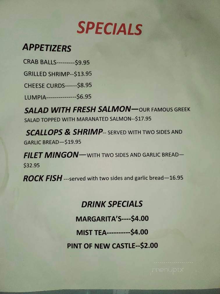 Azalea Inn - Norfolk, VA menu_pic
