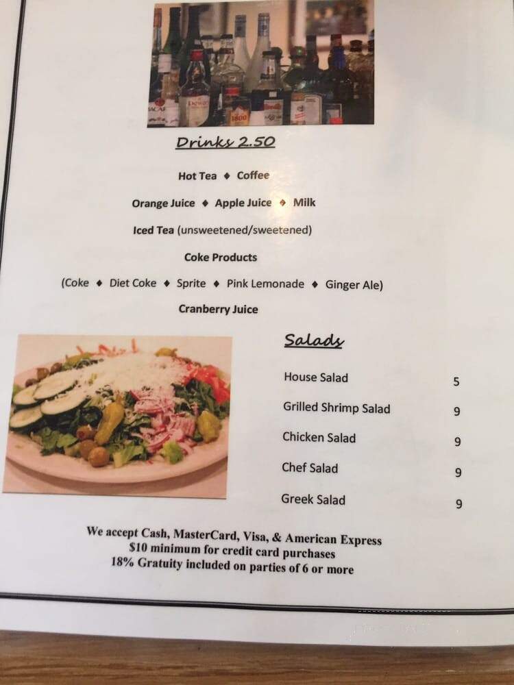 Family Secrets Restaurant - Richmond, VA menu_pic