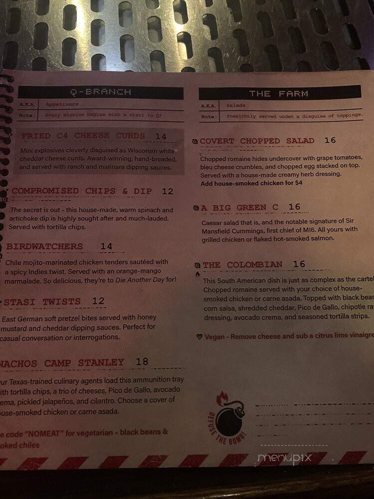 Safe House - Milwaukee, WI menu_pic