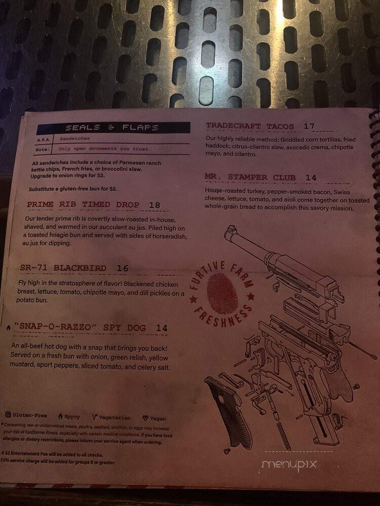 Safe House - Milwaukee, WI menu_pic