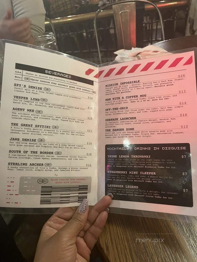 Safe House - Milwaukee, WI menu_pic