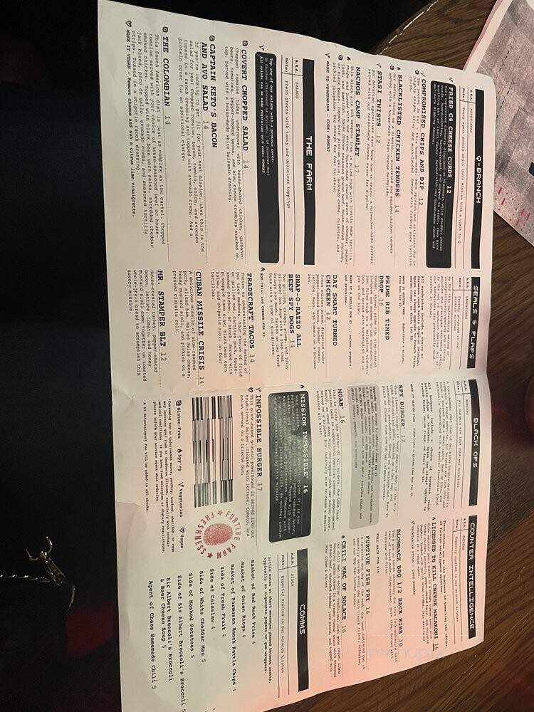 Safe House - Milwaukee, WI menu_pic