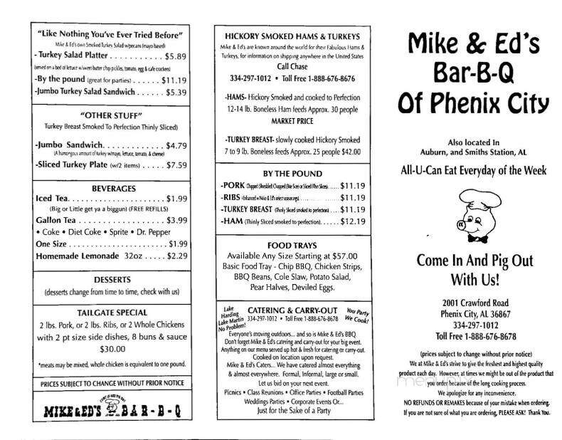 Mike & Ed's Bar-B-Q - Phenix City, AL