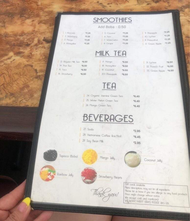 K T Noodle - Rocklin, CA menu_pic
