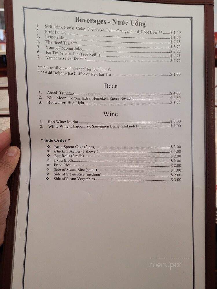 K T Noodle - Rocklin, CA menu_pic