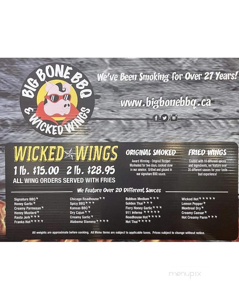 Big Bone BBQ & Wicked Wings - Whitby, ON