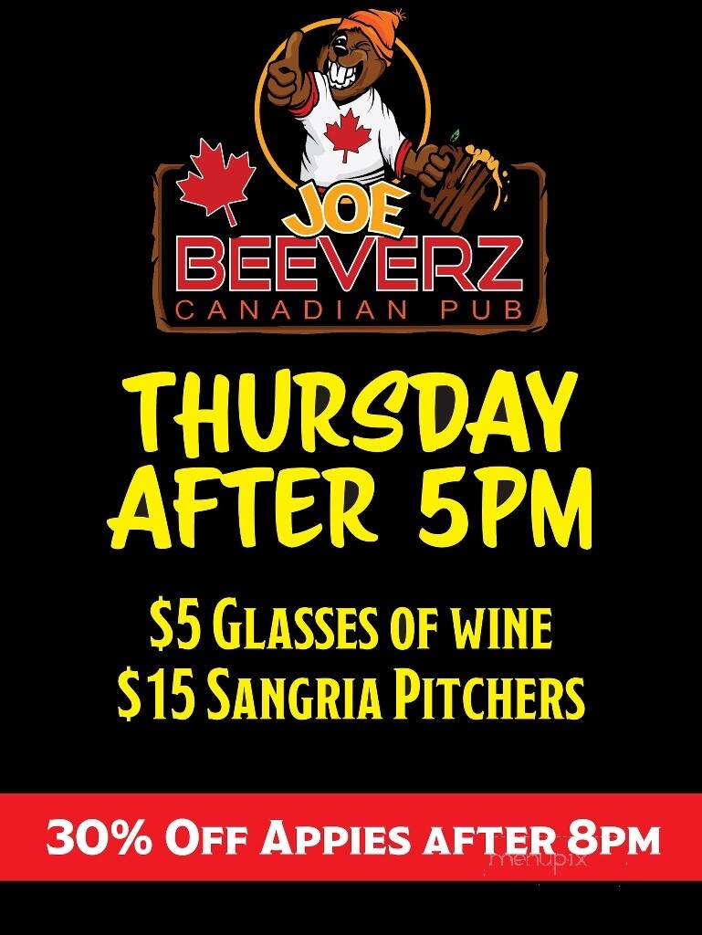 Joe Beeverz - Yorkton, SK menu_pic