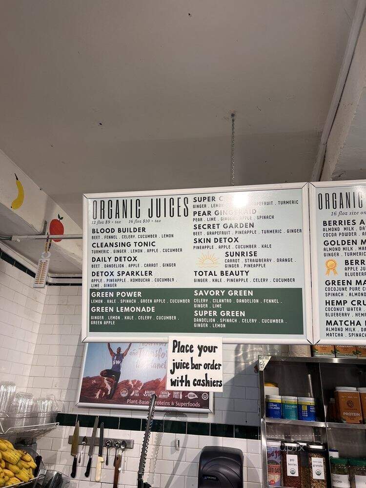 East Village Organic - New York, NY menu_pic