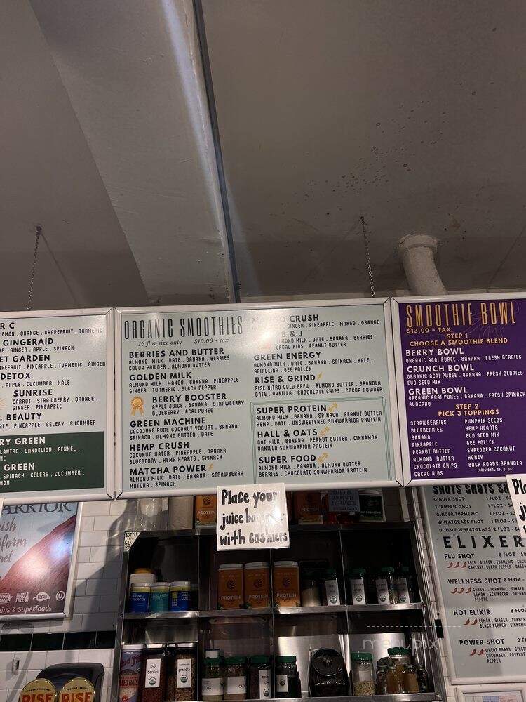 East Village Organic - New York, NY menu_pic
