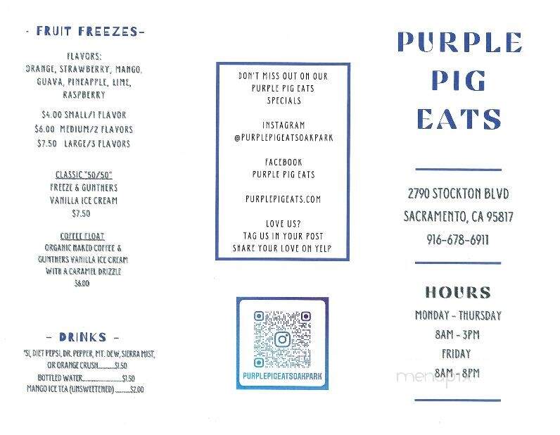 Purple Pig Eats - Sacramento, CA