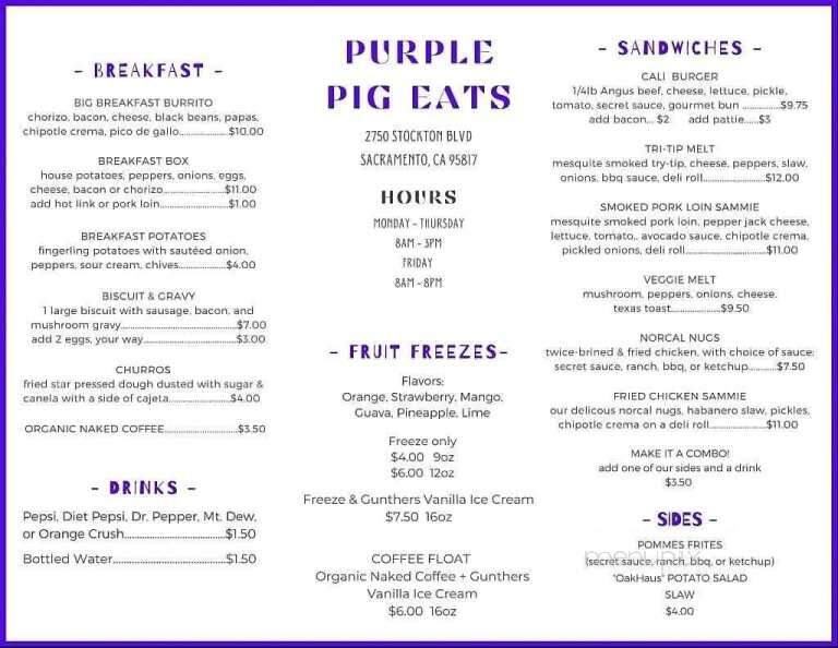 Purple Pig Eats - Sacramento, CA