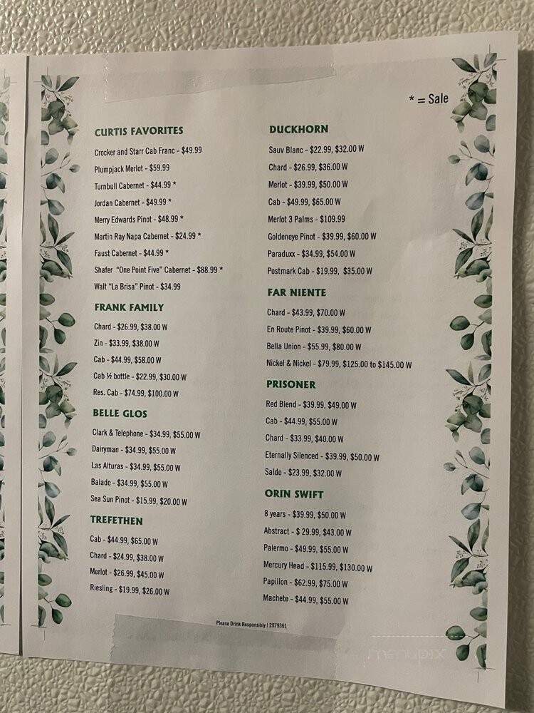 Whispering Vine Wine - Reno, NV menu_pic