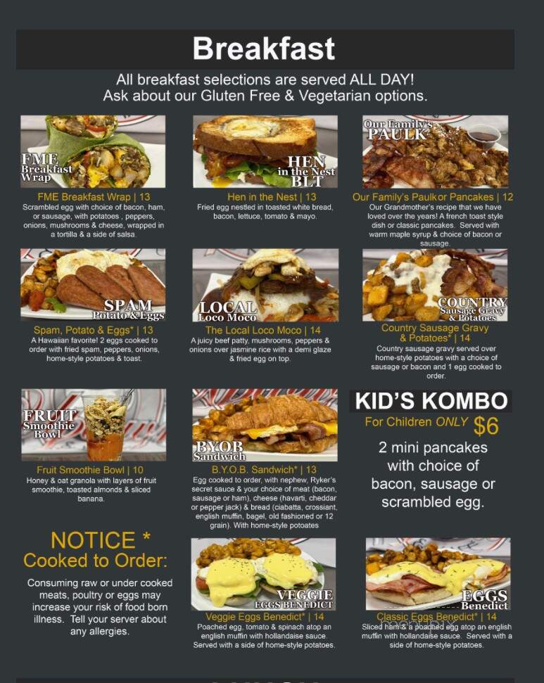 Uptown Koffee & Kafe - Milton, WA menu_pic