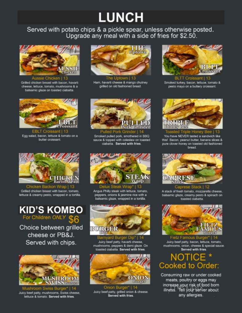 Uptown Koffee & Kafe - Milton, WA menu_pic