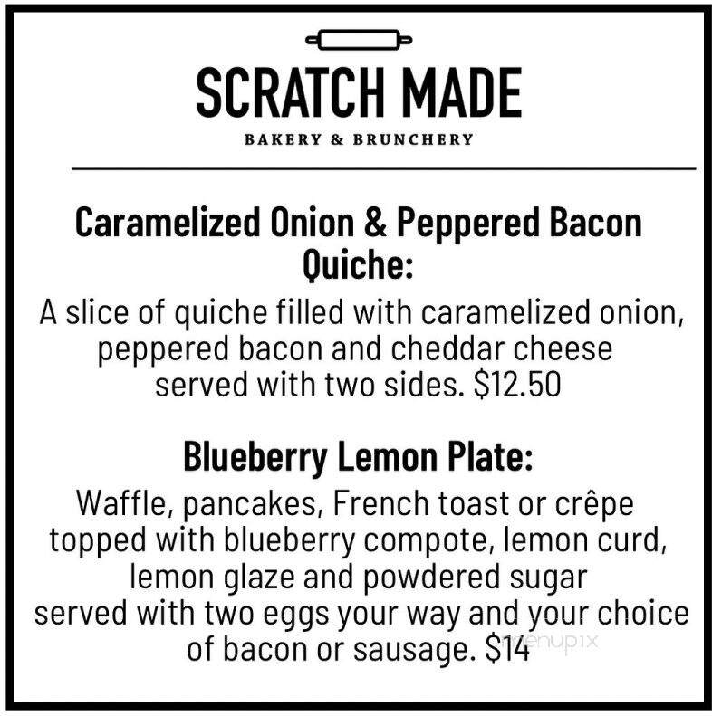 Scratch Made Bakery And Cafe - Amarillo, TX menu_pic