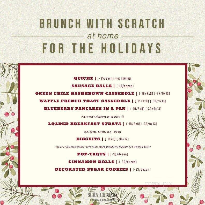 Scratch Made Bakery And Cafe - Amarillo, TX menu_pic
