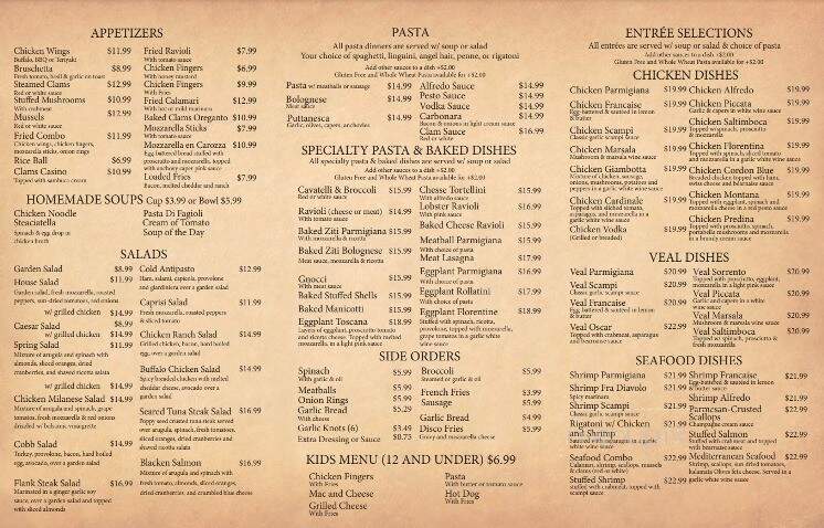 Tomato Garden Pizza Restaurant - Vernon Township, NJ menu_pic