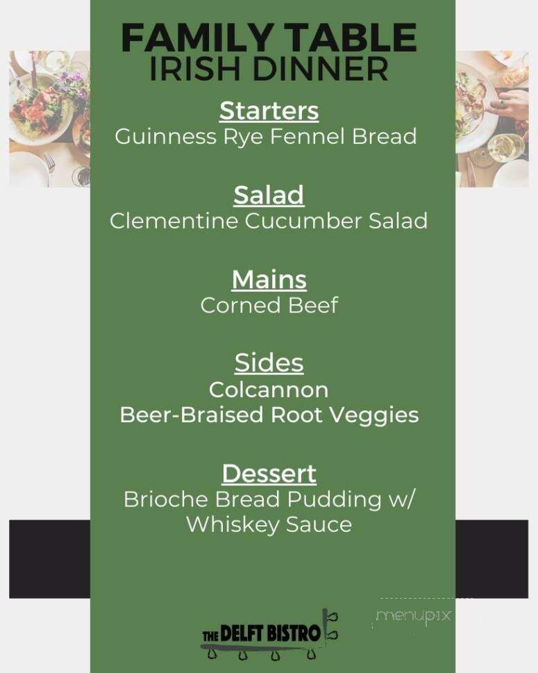 The Delft Bistro - Marquette, MI menu_pic