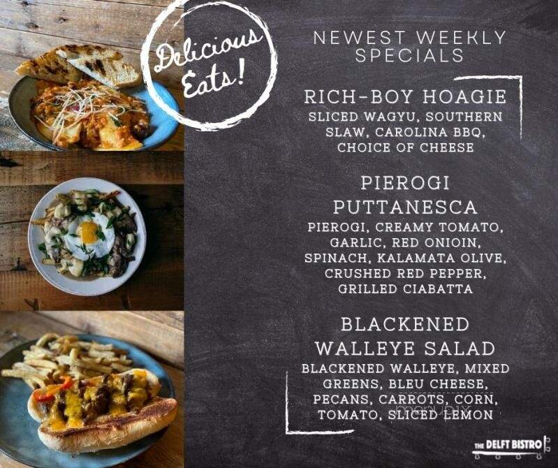 The Delft Bistro - Marquette, MI menu_pic