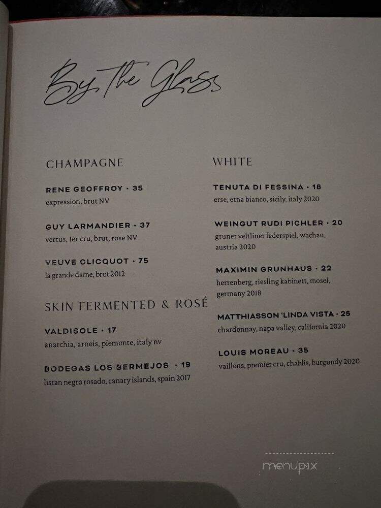 Pineapple & Pearls - Washington, DC menu_pic