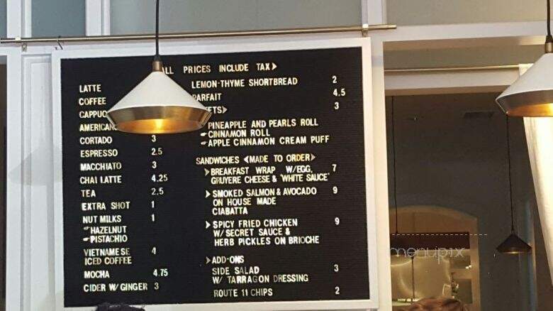 Pineapple & Pearls - Washington, DC menu_pic
