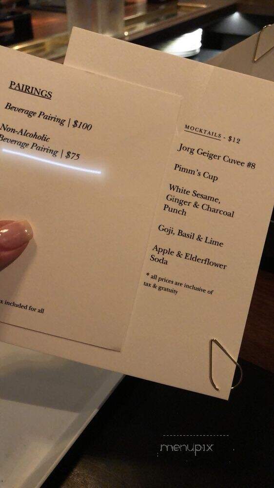 Pineapple & Pearls - Washington, DC menu_pic