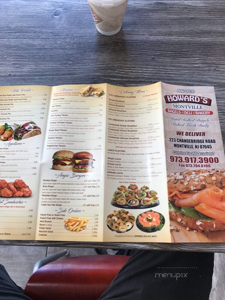 Howard's Bagels - Montville, NJ menu_pic