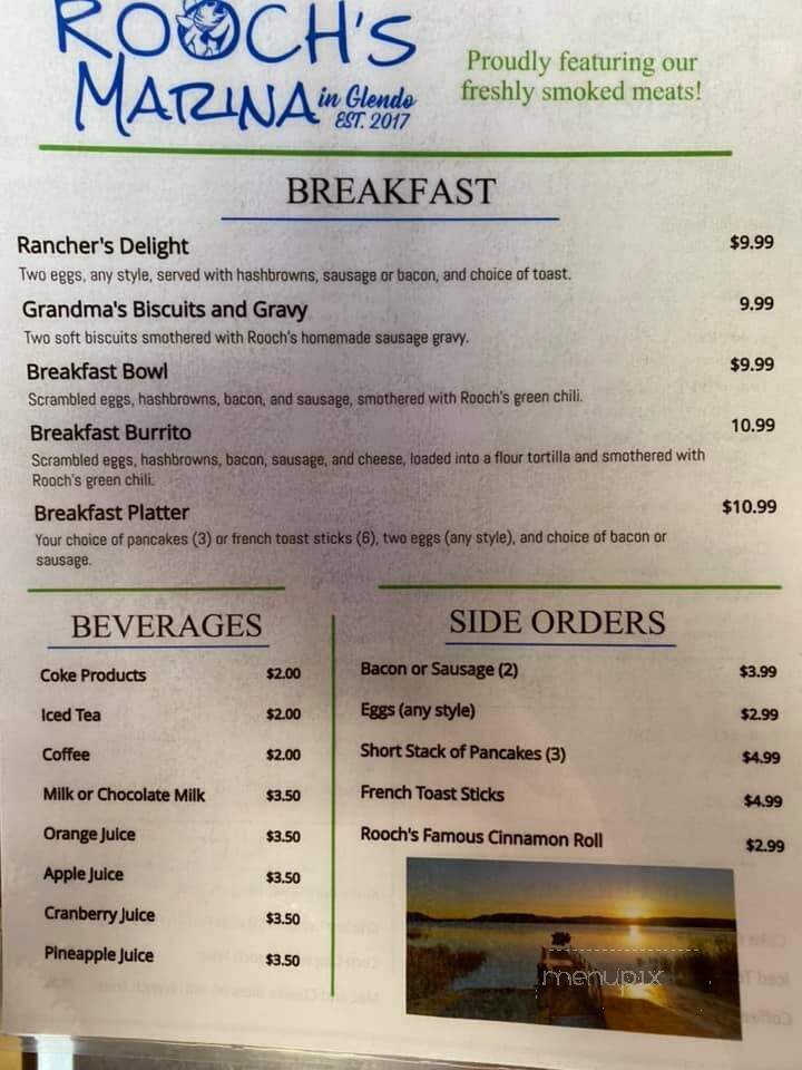 Rooch's Marina in Glendo - Glendo, WY menu_pic