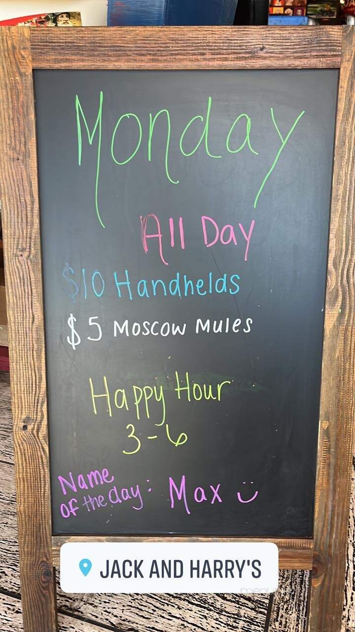 Jack and Harry's - Merritt Island, FL menu_pic