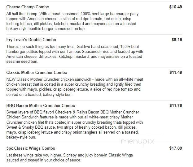Rally's - Penn Hills, PA menu_pic