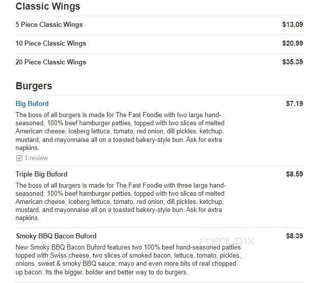 Rally's - Penn Hills, PA menu_pic